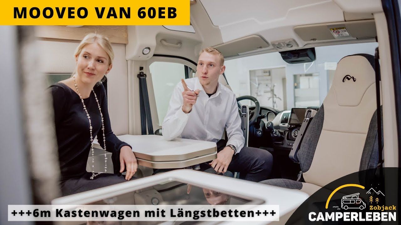 Vorschaubild: Mooveo Van 60EB [6m Kastenwagen mit Längstbetten] | 2023 | CampErleben Zobjack